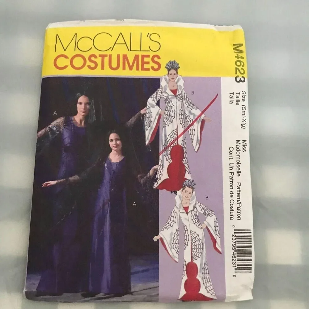 #M4623 McCalls  adult cosplay costume sewing pattern S-XL